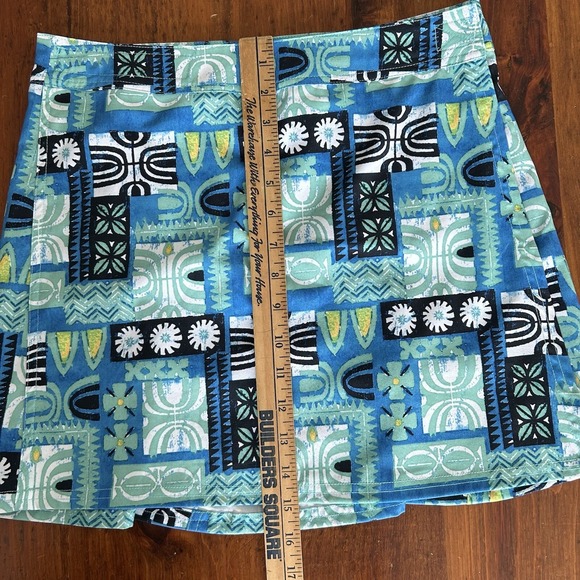 RIP SKIRT Floral Patchwork Mini Wrap SKIRT S Colorful Beach Surf Hawaiian Beachy - Picture 10 of 12